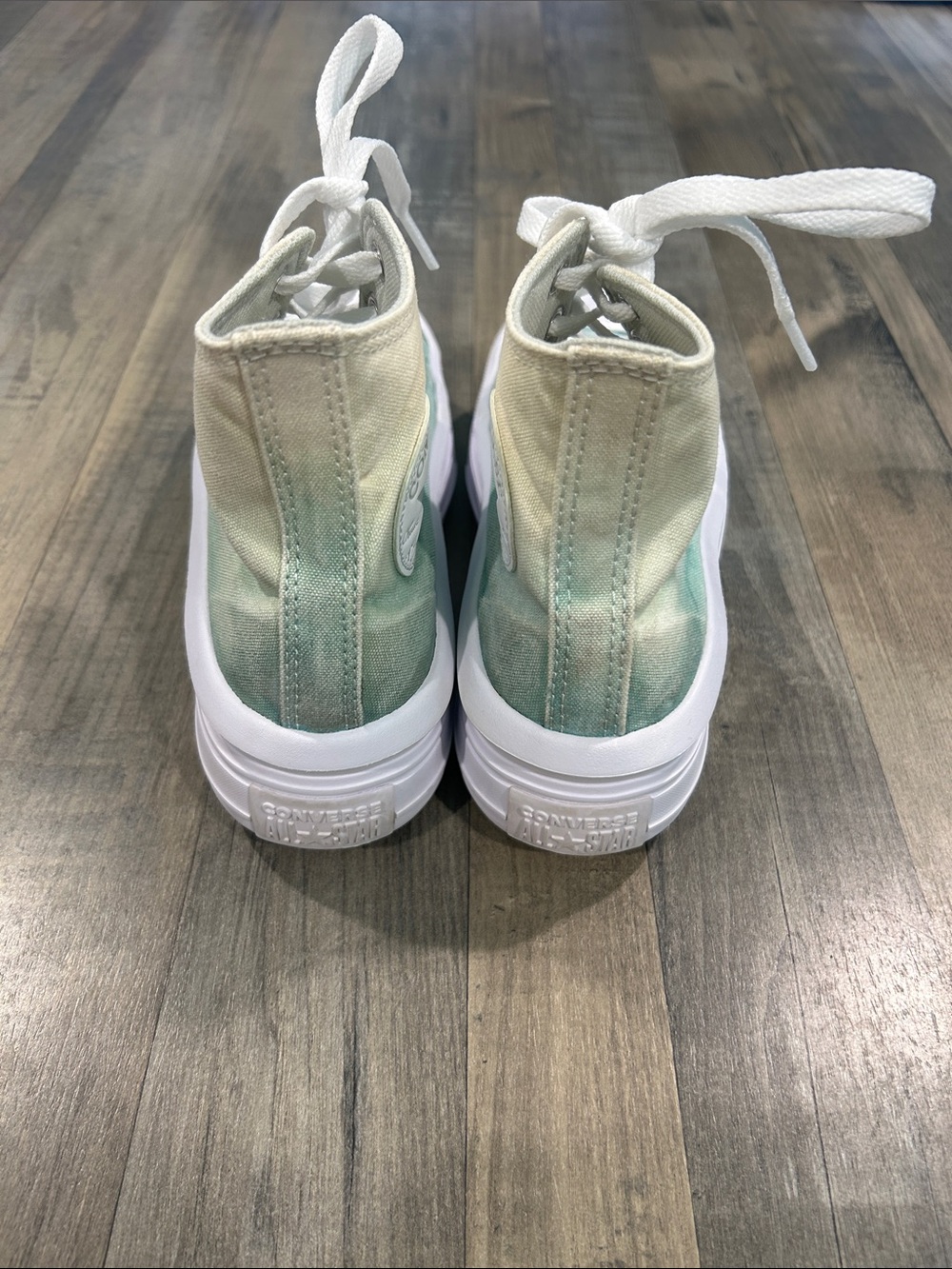 Converse High-Top Platform Sneakers - Green Fade - Picture 4 of 12